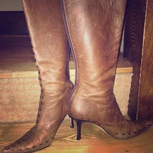 Jimmy Choo back zip calf boot