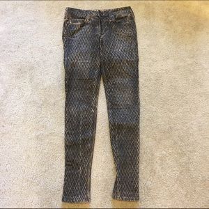 True Religion Print Jeans