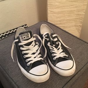 Black Leather Converse