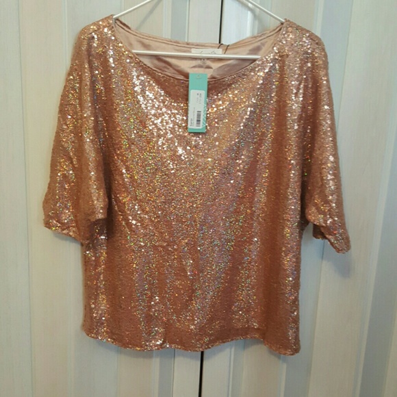 Sugarless Reba sequined blouse