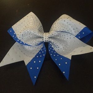 White and Blue Bow