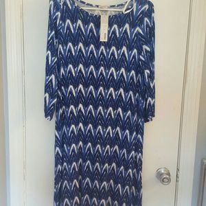 Pixley Lyra 3/4 sleeve abstract chevron dress