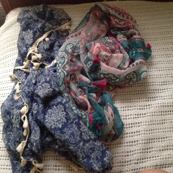 Bundle of two boho scarfs