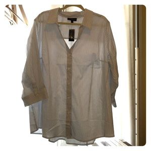 Lane Bryant striped career top