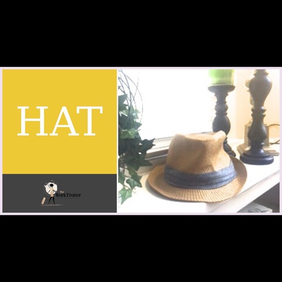 END of SUMMER SALE: Straw Hat with Blue Band