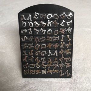 Alphabet earring pack