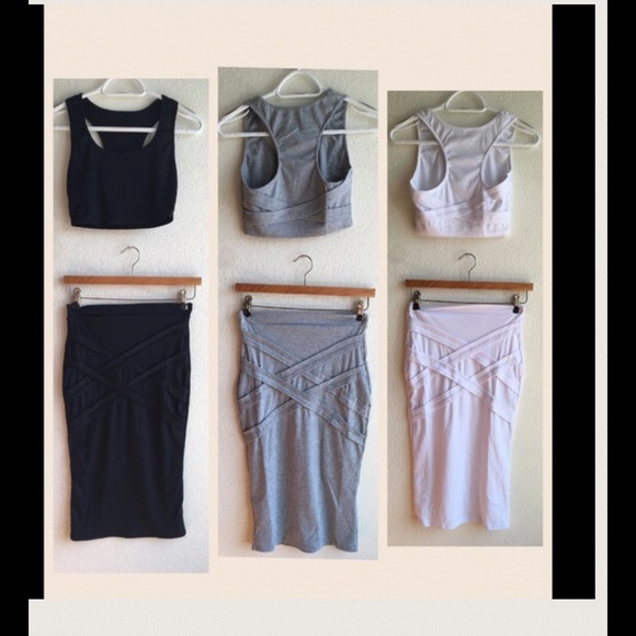 Black Cotton Two Piece Sexy Dress - Picture 2 of 4