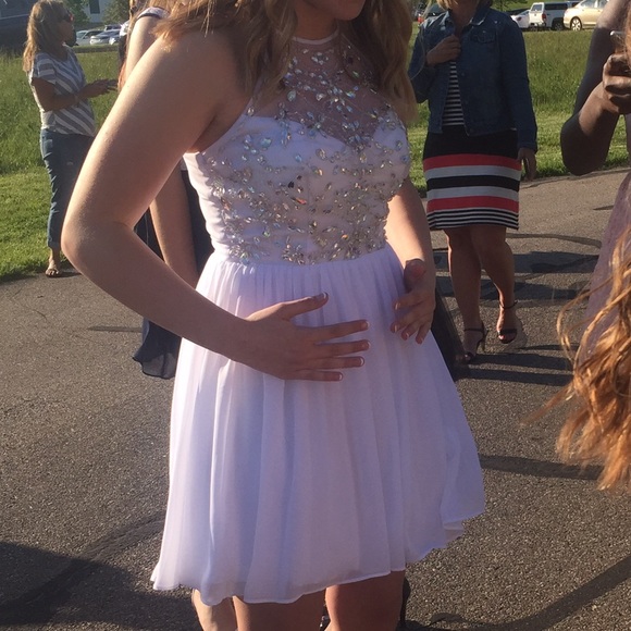 White homecoming dress