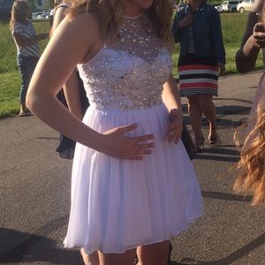 White homecoming dress