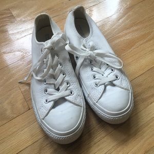 White leather converse