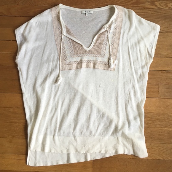 Madewell embroidered blouse