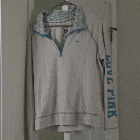 Pink quarter zip pullover