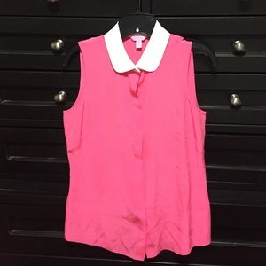Lilly Pulitzer button down silk top