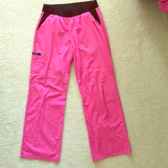 Pink scrub pants