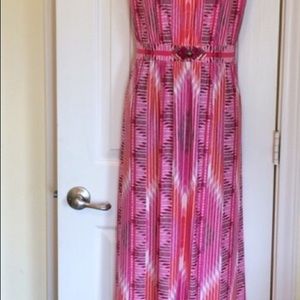 Beautiful pink maxi dress