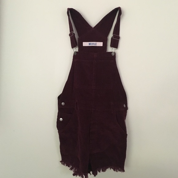 Brandy Melville Other - brandy melville maroon overalls