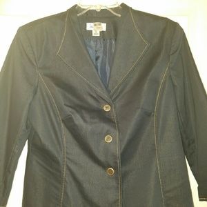 2 piece blue jean skirt and jacket