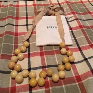 J crew necklace tan beads