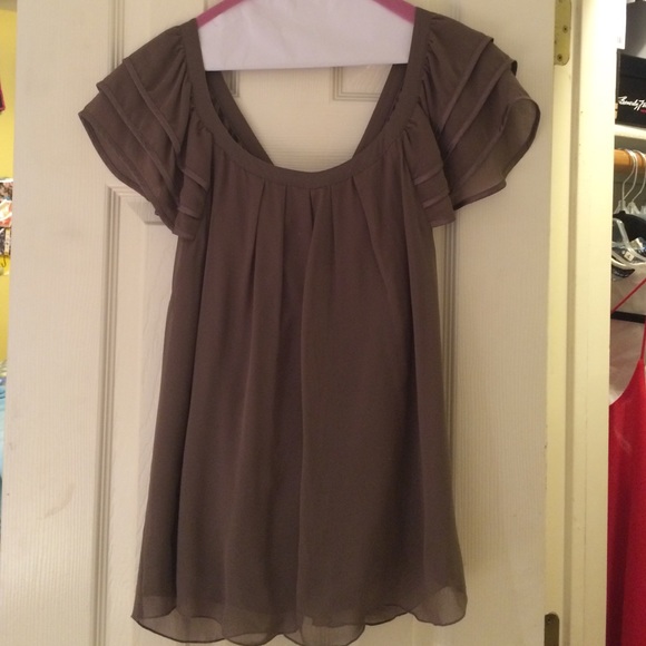 Army Green Silk Blouse