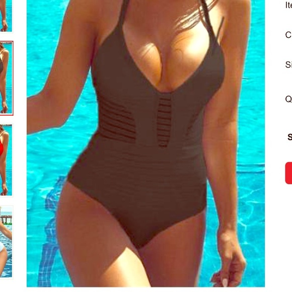 Cute Black Bathing Suit