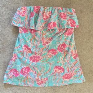 Lilly Pulitzer strapless top
