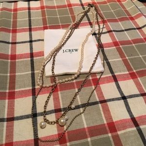J crew necklace pearls and chains