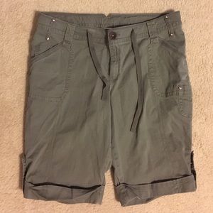 Lane Bryant Army Green Bermuda Shorts - Size 18