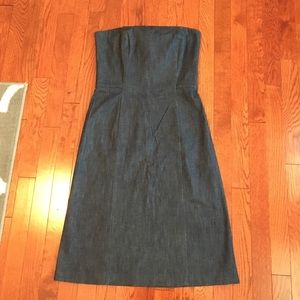 Ann Taylor denim tube dress