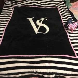 Victoria Secret Blanket and 2 dogs