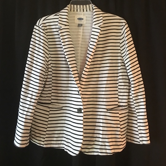 Old Navy, stripes sports jacket.
