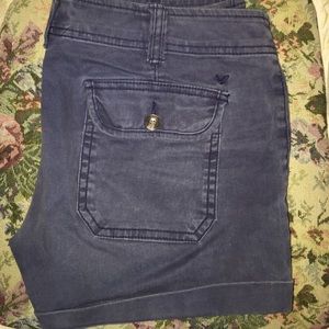 AMERICAN EAGLE navy rinse shorts size 2