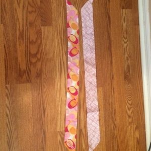 Coach headbands/ purse ties