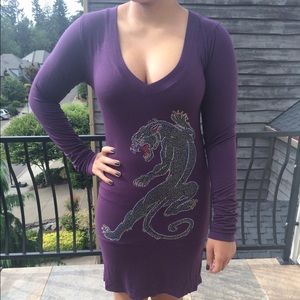 Flattering! L.A.M.B. Purple 🔮 Body-con Dress