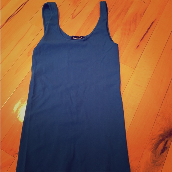 Bebe stretch blue tank