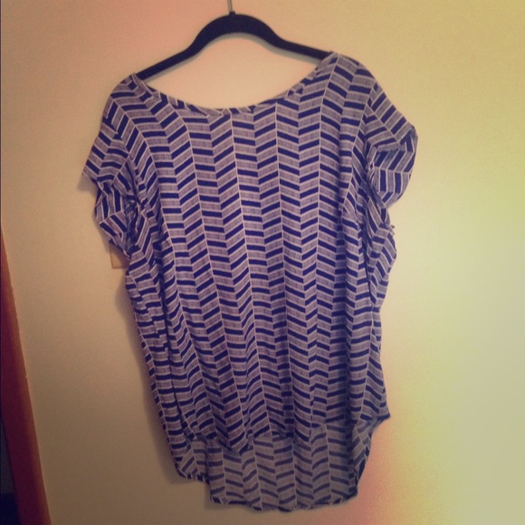 Blue/white Stylus blouse