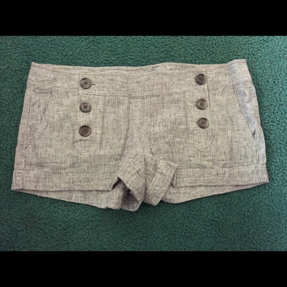 EXPRESS LIGHT GRAY SHORTS - Picture 1 of 3