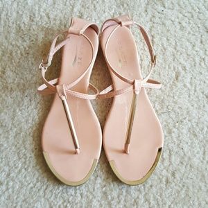 Peach/gold  sandals!