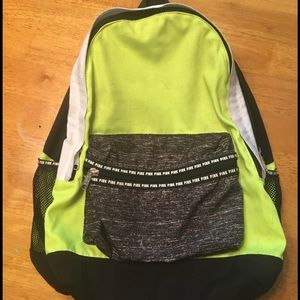 PINK Backpack Green and Black