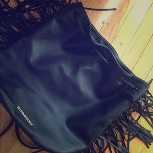 Leather back pack