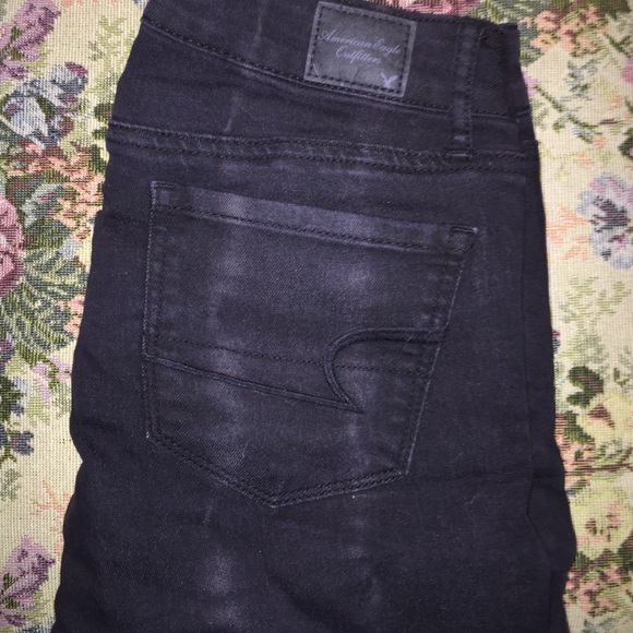 AMERICAN EAGLE black wash skinny jean size 0 - Picture 1 of 4