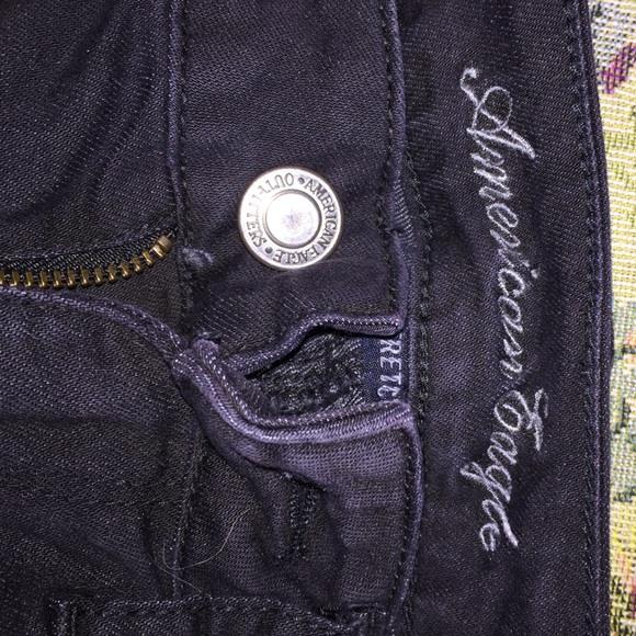 AMERICAN EAGLE black wash skinny jean size 0 - Picture 3 of 4