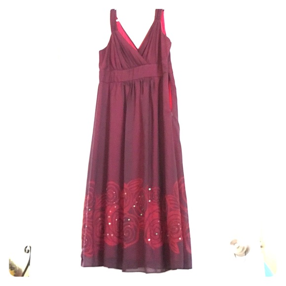 Merlot formal dress very slim fitting! Worn once.