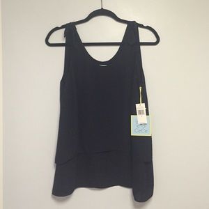 CeCe tie shoulder blouse