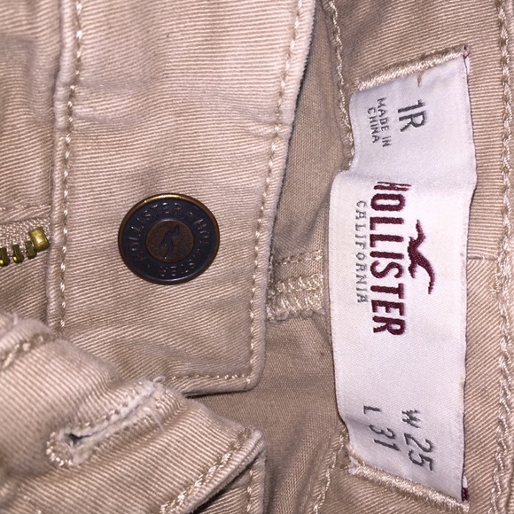 HOLLISTER size 1R khaki skinny jean - Picture 2 of 2