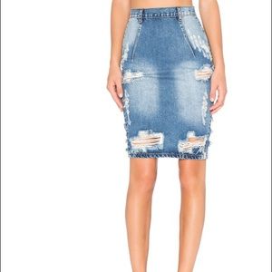 One Teaspoon FREE LOVE SKIRT NWT!!