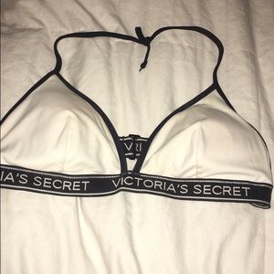 White PINK vs swimsuit top