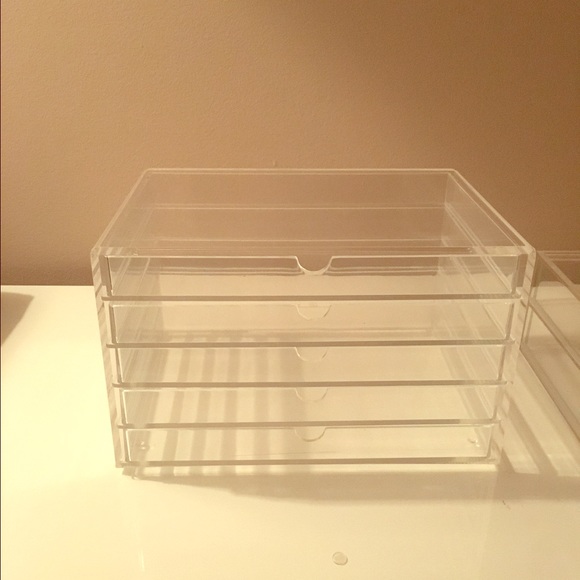 Muji acrylic makeup storage