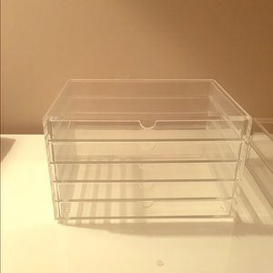 Muji acrylic makeup storage