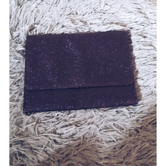 Blue glitter clutch