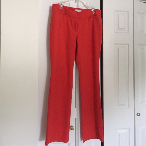NYC - coral slacks